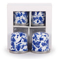 Golden Rabbit Enamelware Swirl Set of 2 Salt & Peppers