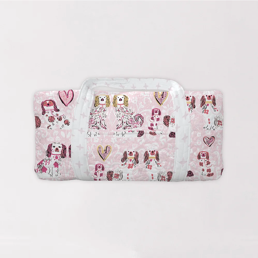 Quilted Weekender Duffel Bag