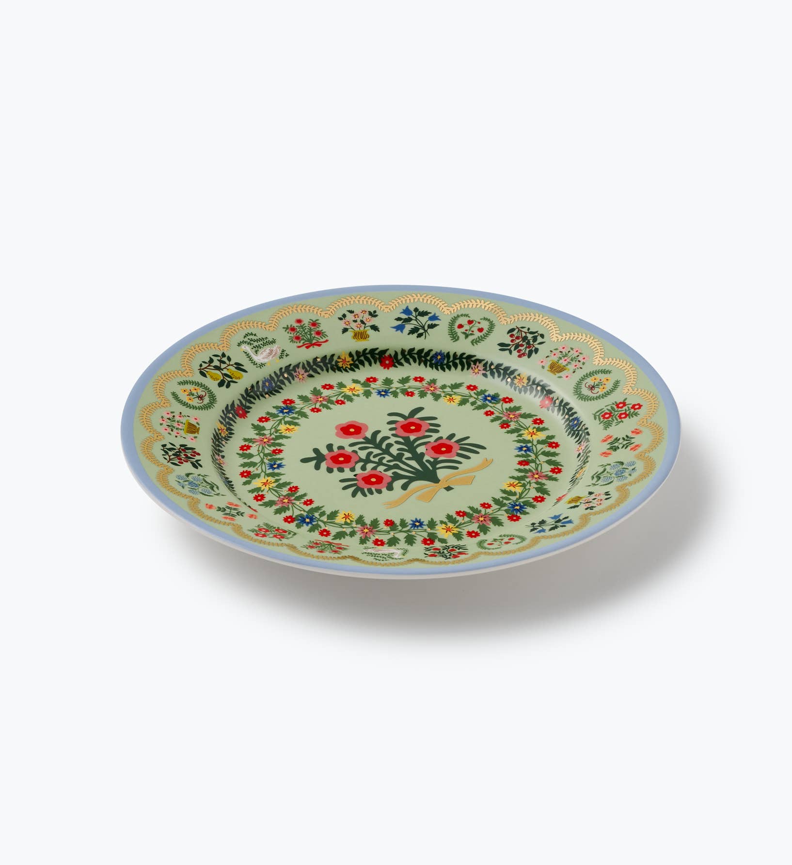 Rosette Porcelain Dessert Plate Set