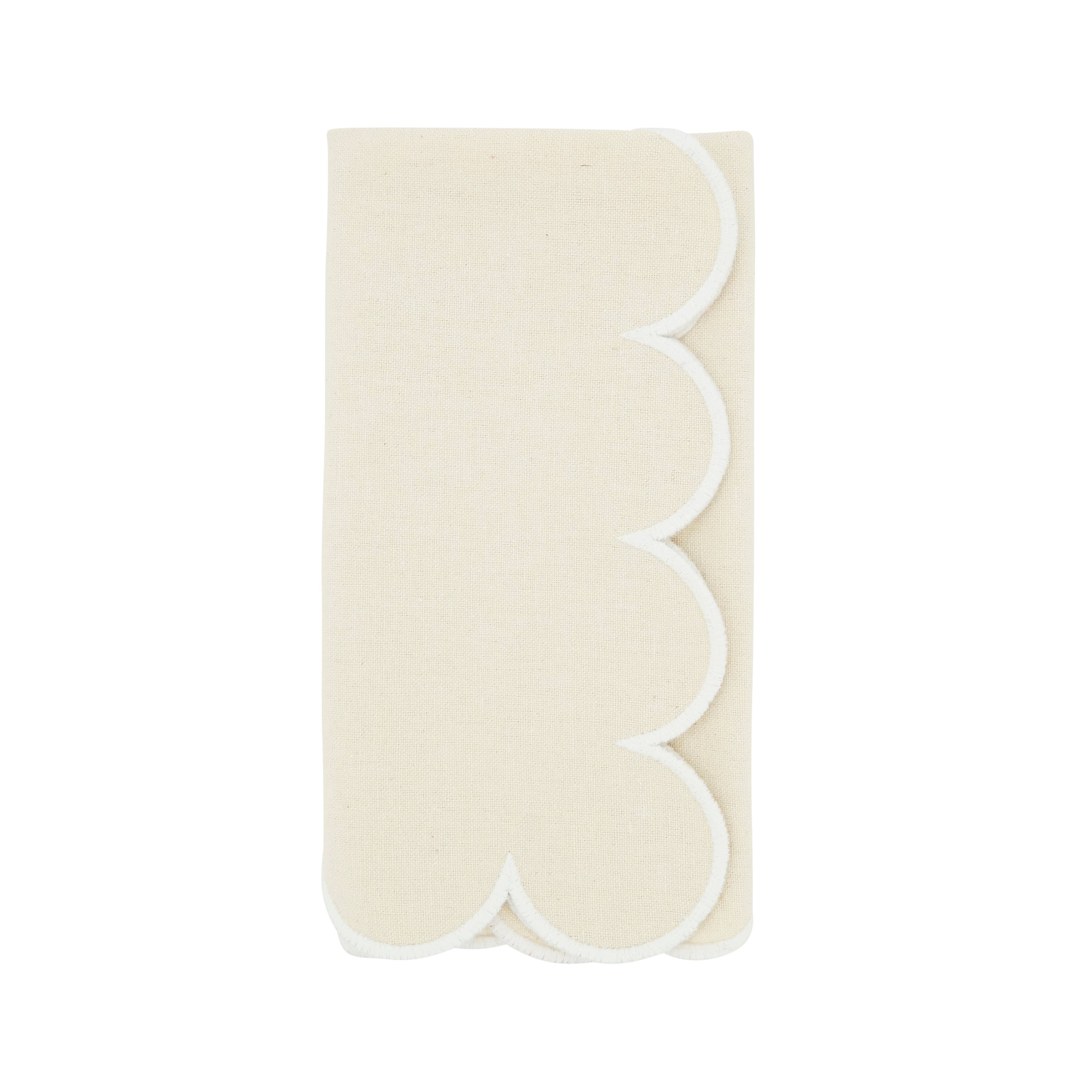Scalloped Hem Napkin | Set of 4