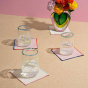 Contrasting Trim Cocktail Napkins | 4