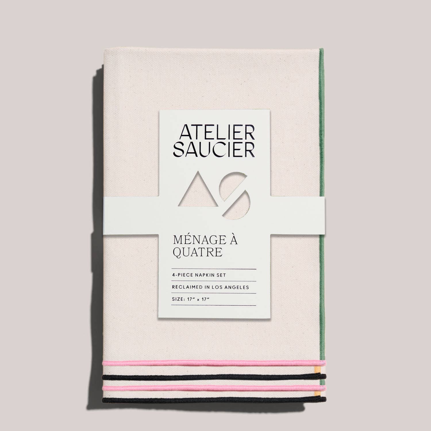 Contrasting Trim Napkins | 4