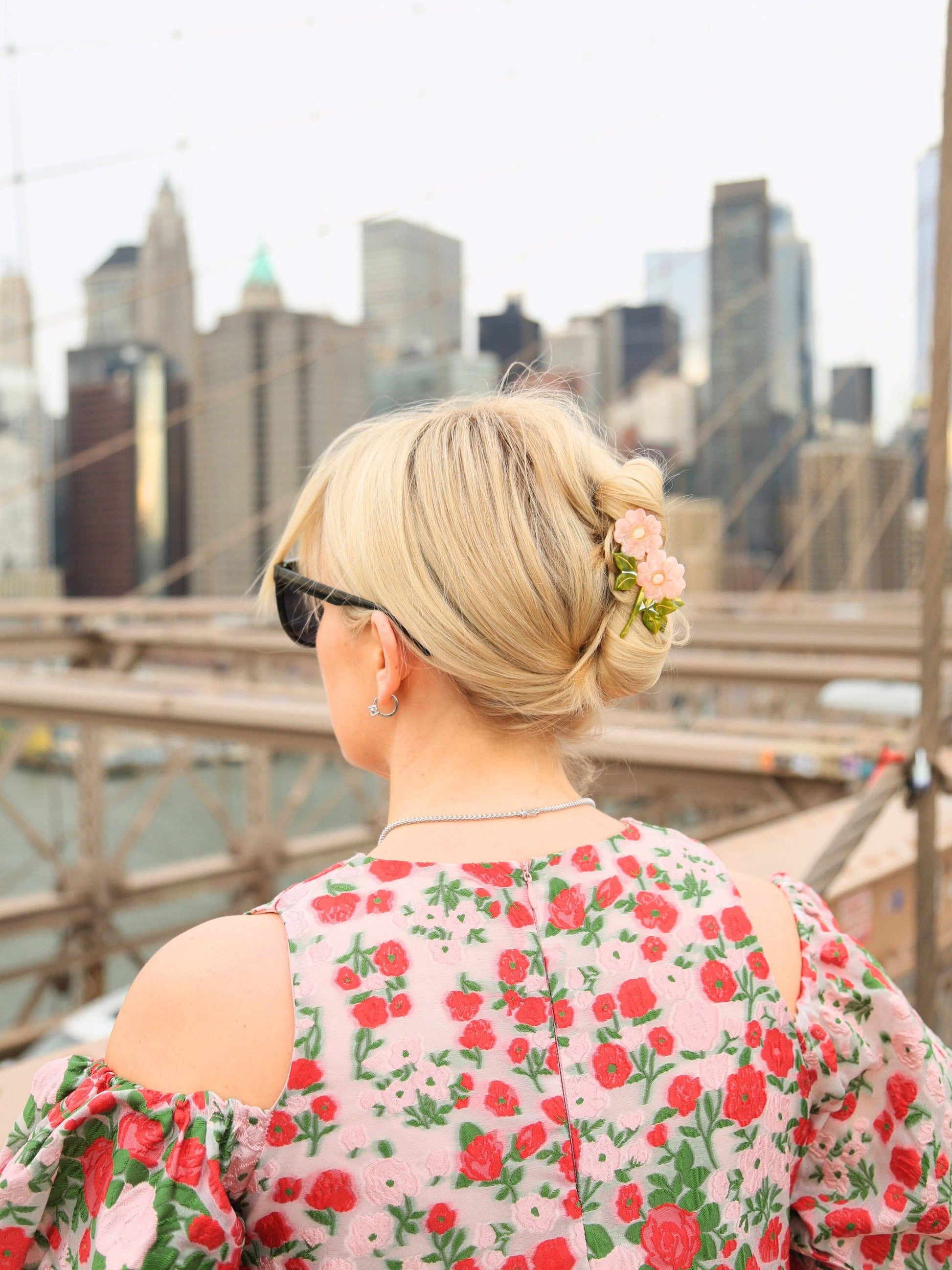 Wild Roses Claw Hair Clip