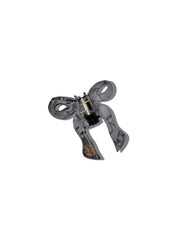 Hand-painted Coquette Bow Claw Hair Clip | Eco-Friendly