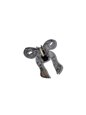 Hand-painted Coquette Bow Claw Hair Clip | Eco-Friendly