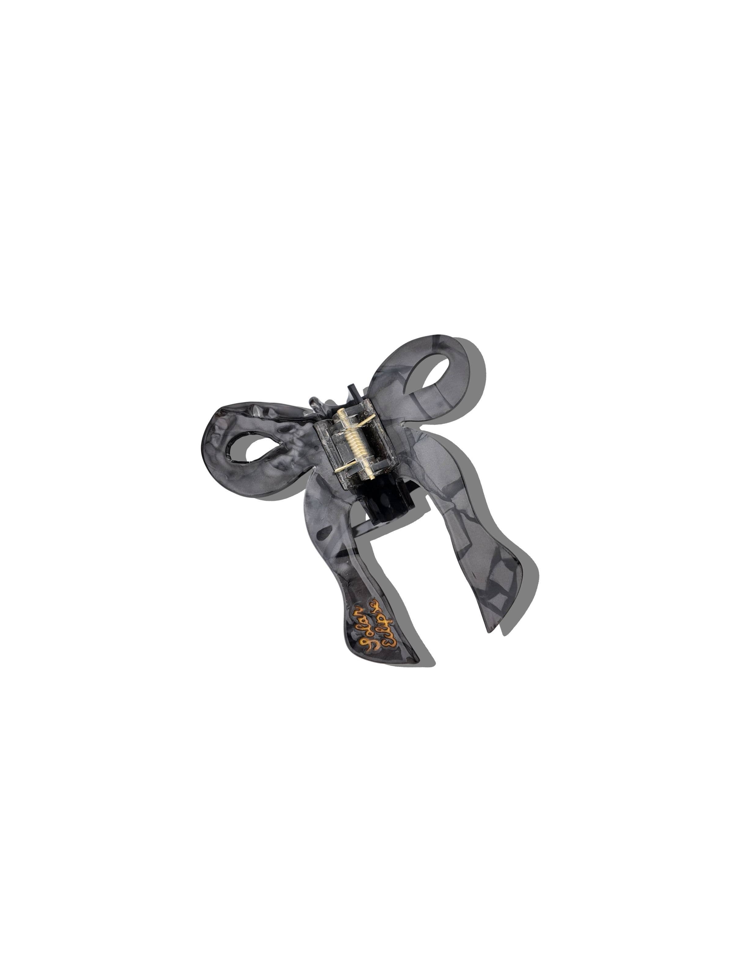 Hand-painted Coquette Bow Claw Hair Clip | Eco-Friendly