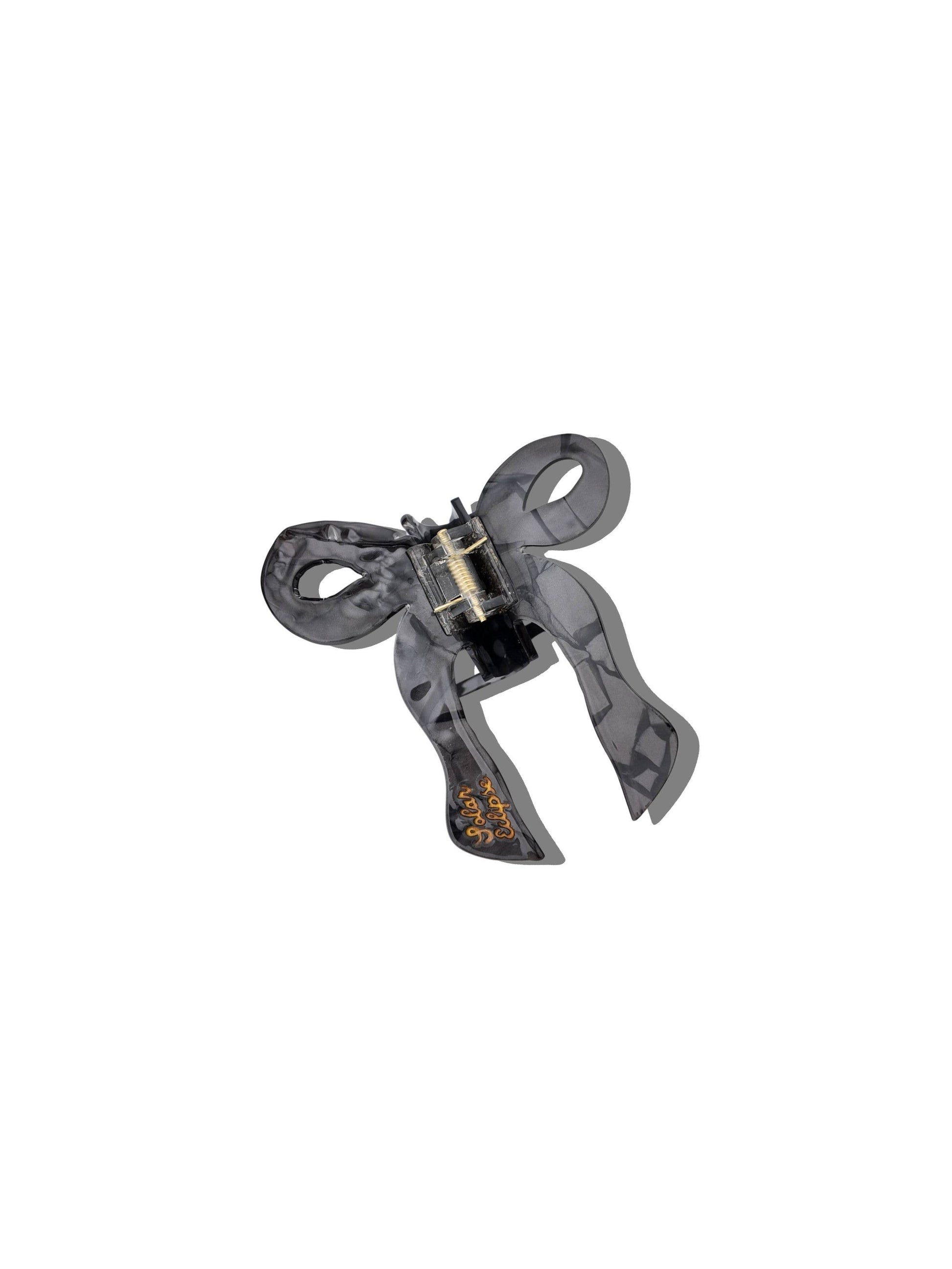 Hand-painted Coquette Bow Claw Hair Clip | Eco-Friendly