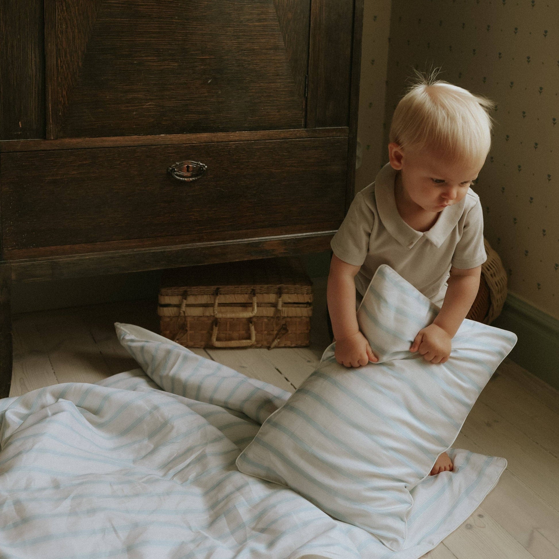 Seaside Stripes Toddler Pillow