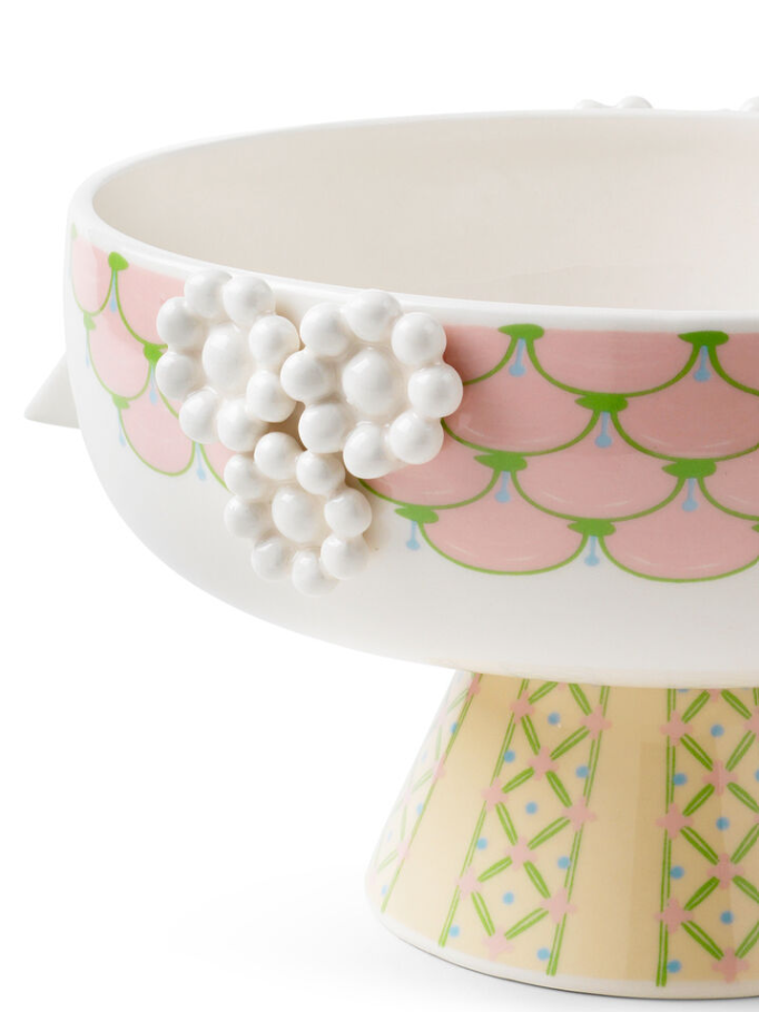 Eva 9.4" Ceramic Decorative Bowl on Stand