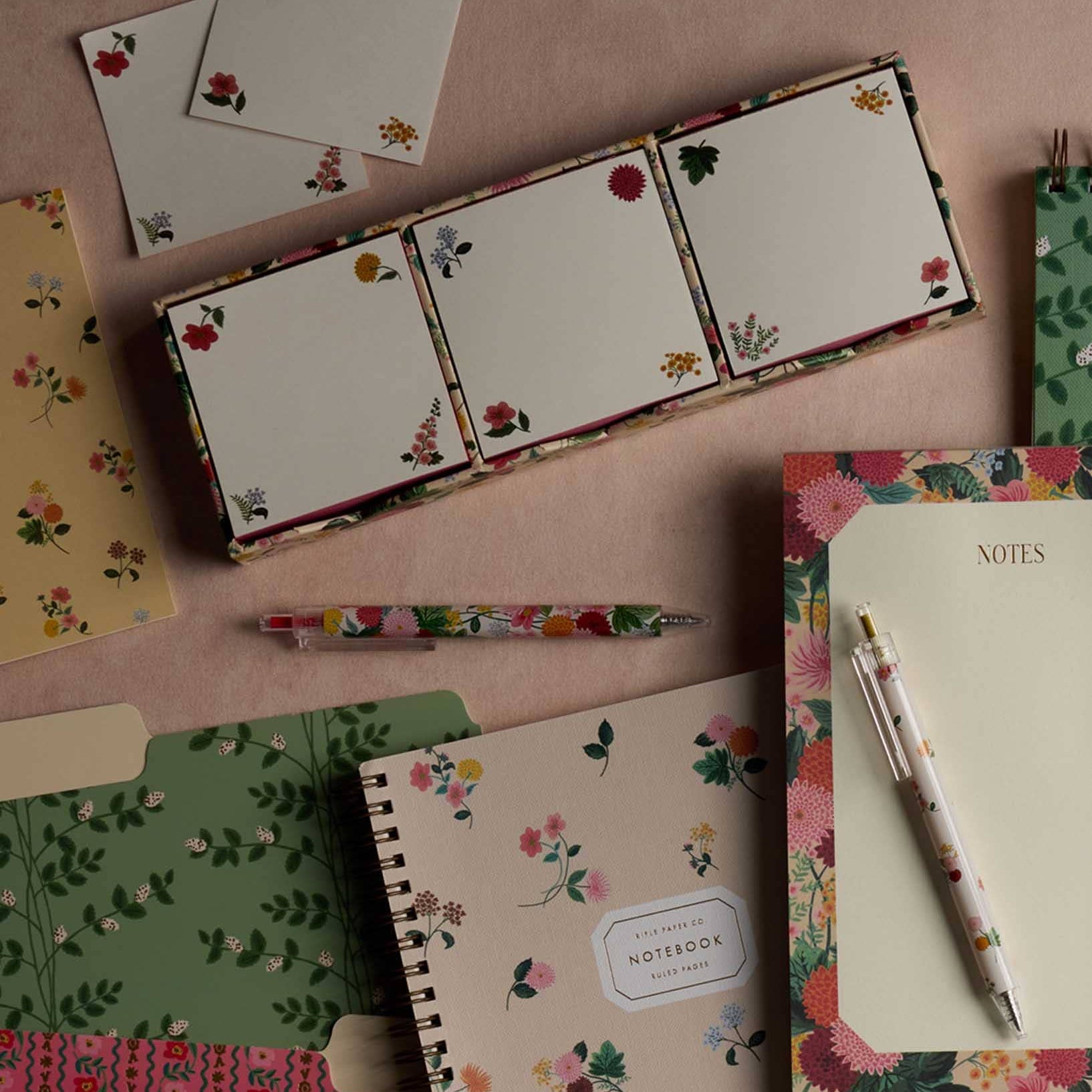 Dahlia Notepad Trio