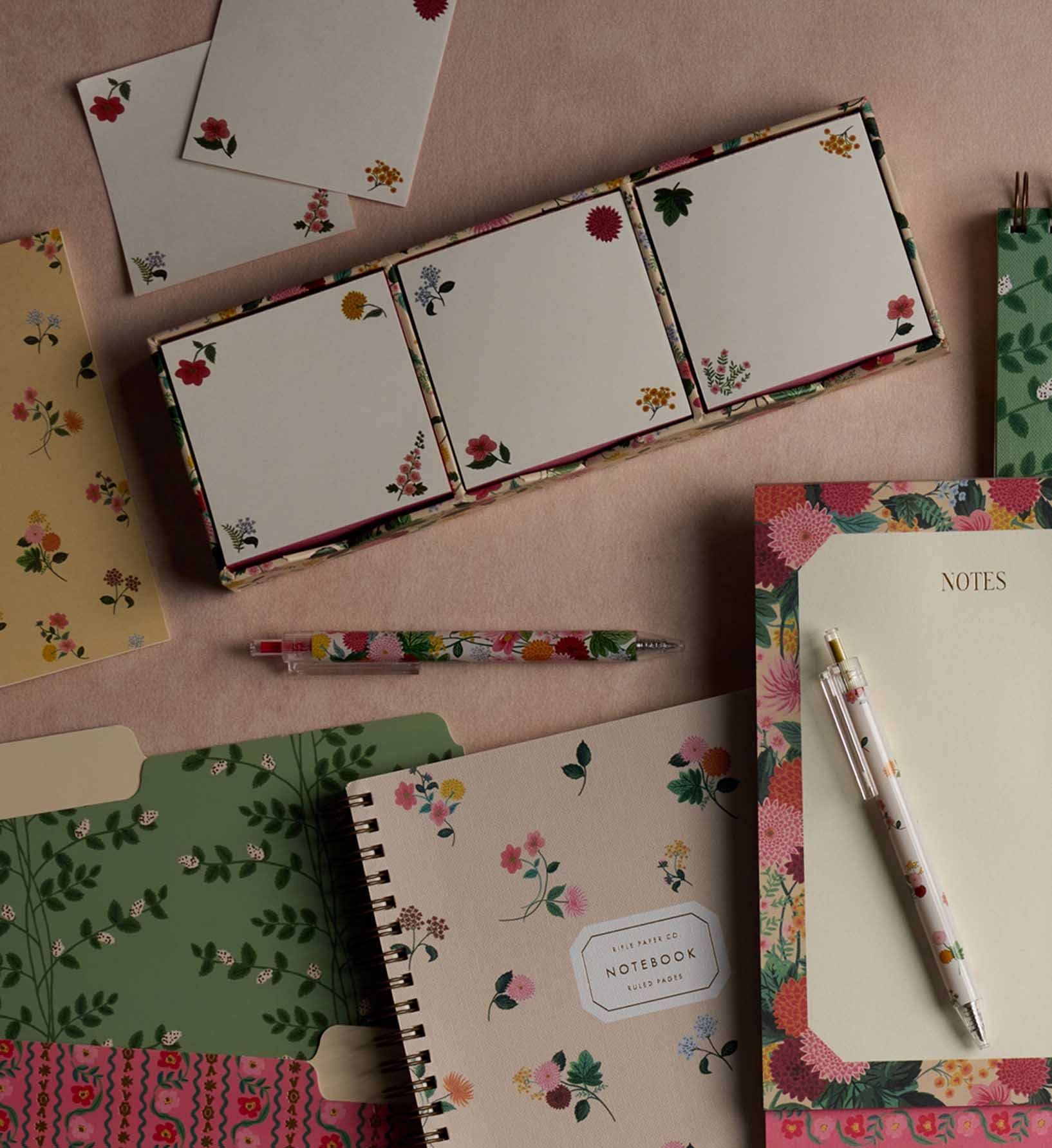 Dahlia Notepad Trio