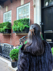 Hand-painted Coquette Bow Claw Hair Clip | Eco-Friendly