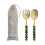 Marbled Orb Salad Servers