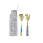 Mulicolored Marbled Salad Servers