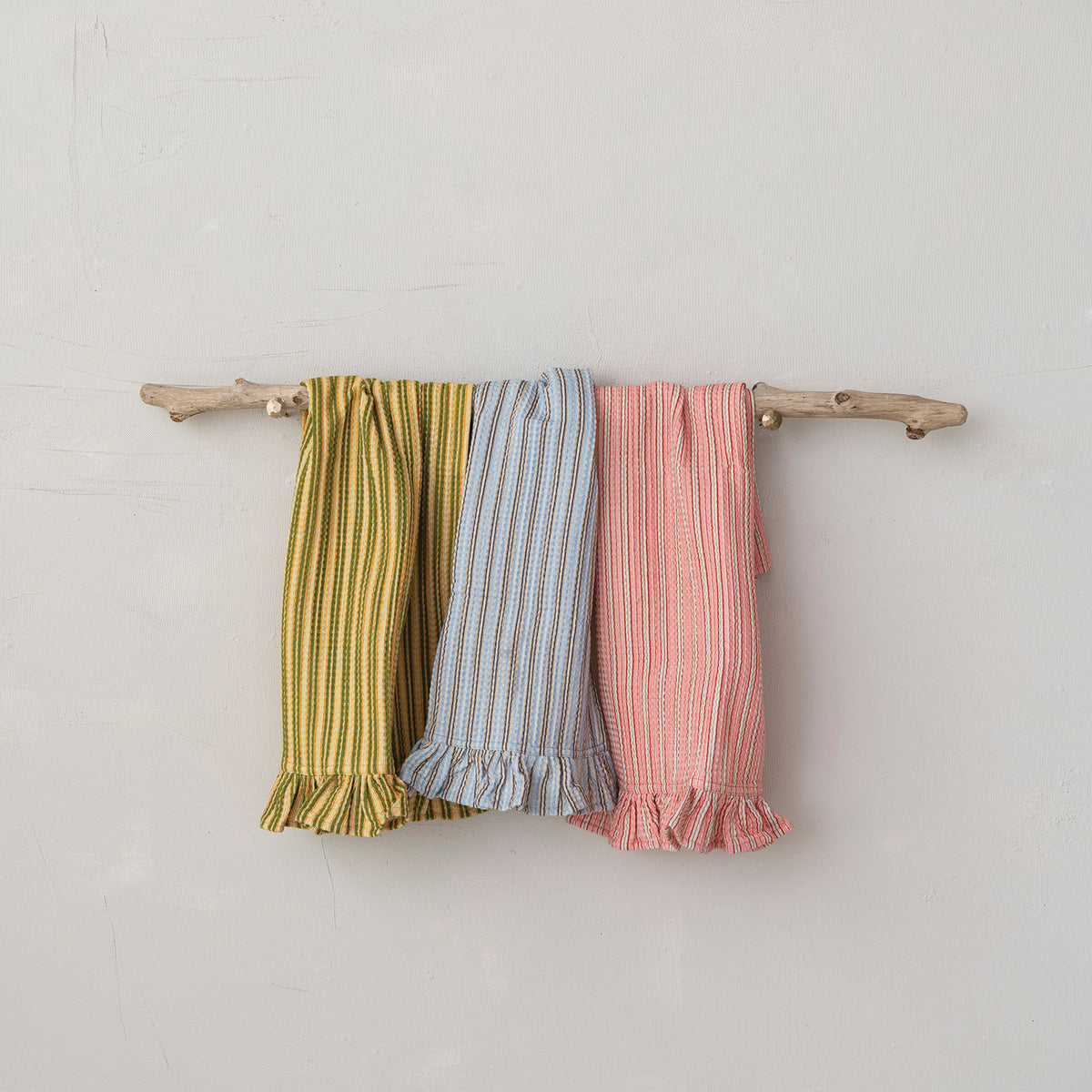 Ruffled Waffle Tea Towel