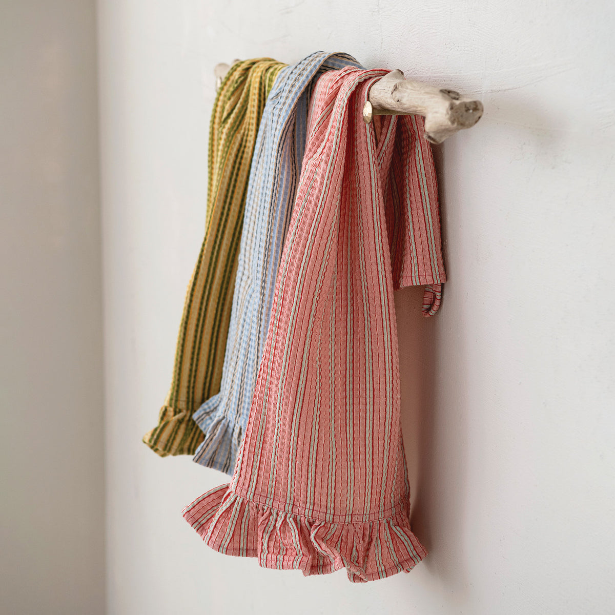 Ruffled Waffle Tea Towel