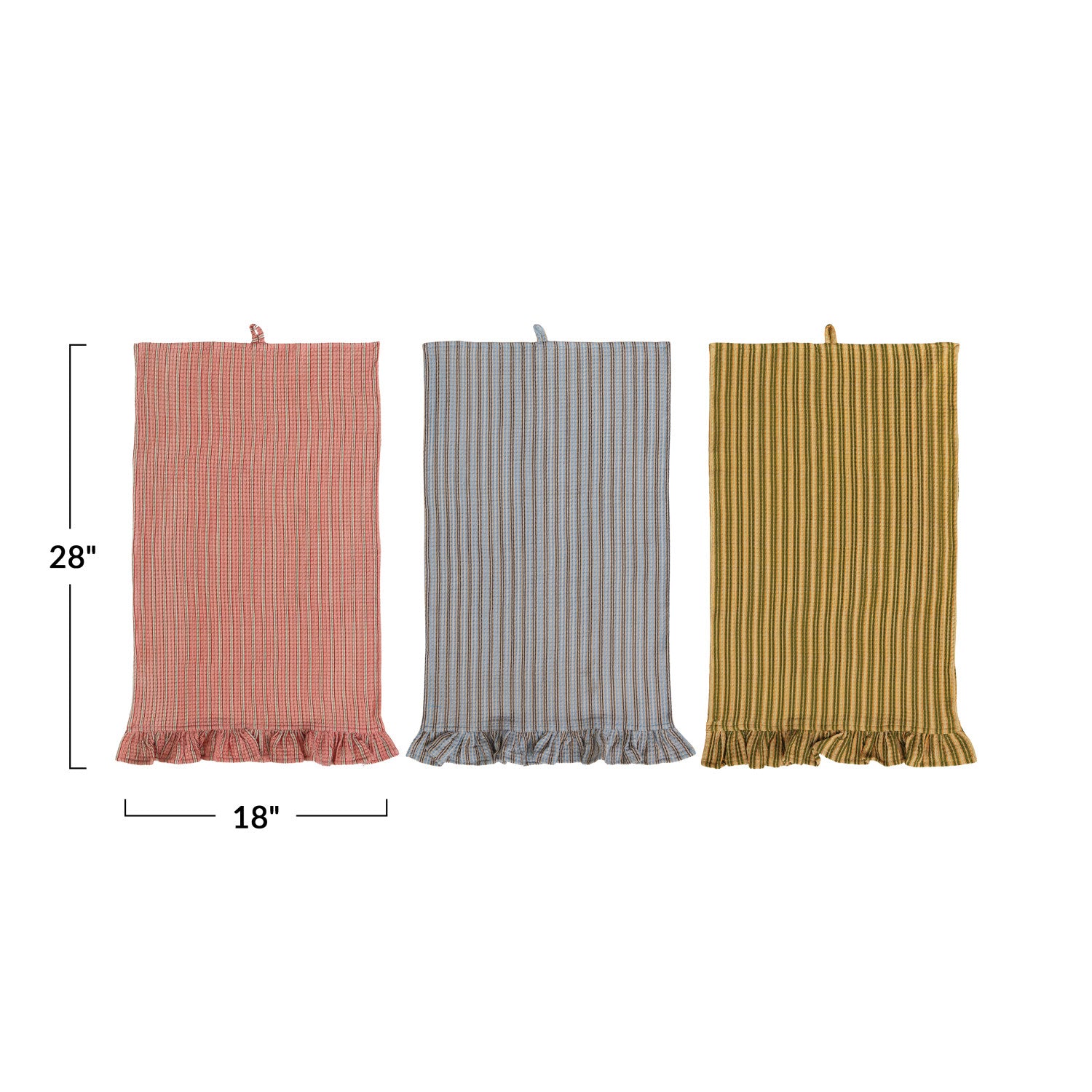 Ruffled Waffle Tea Towel