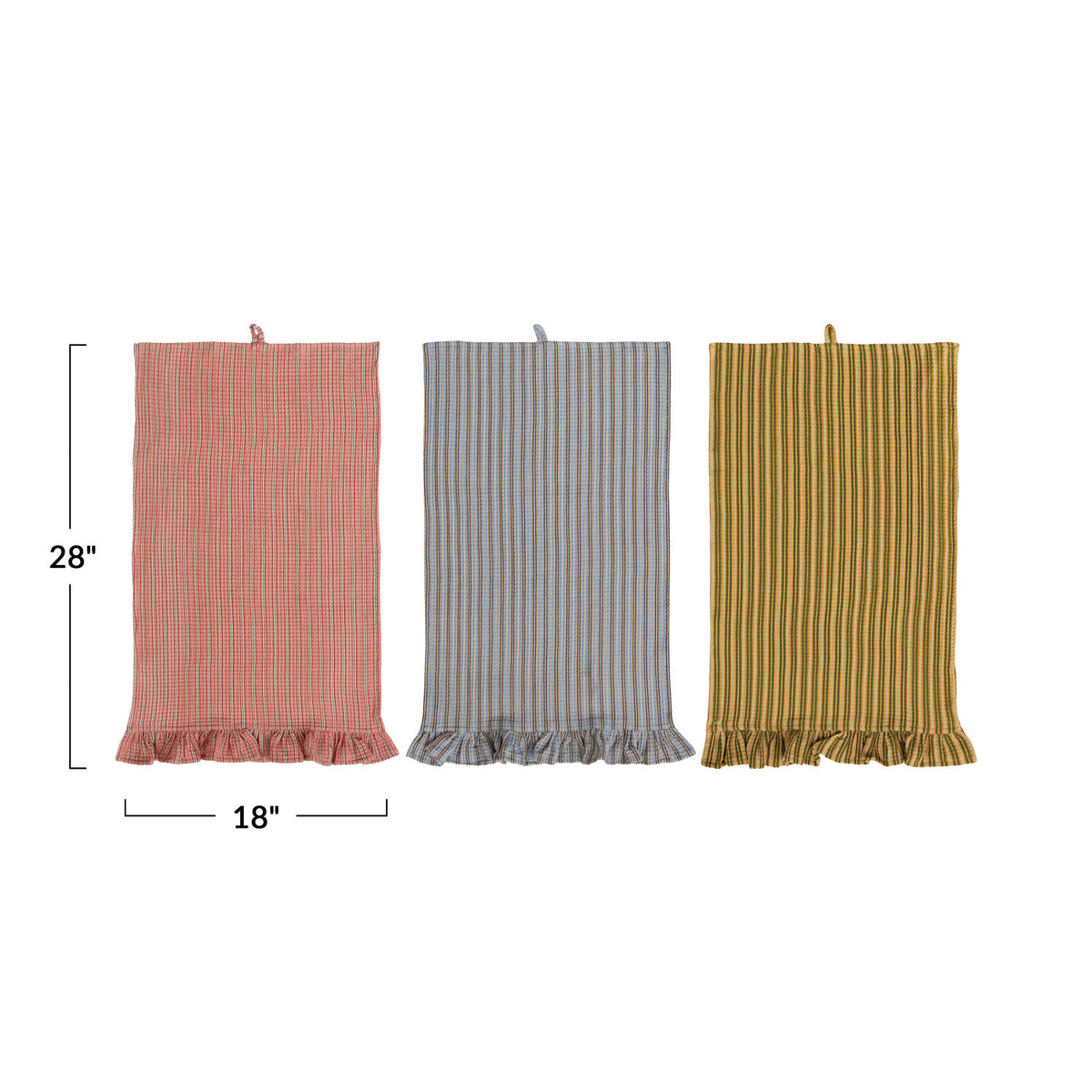 Ruffled Waffle Tea Towel