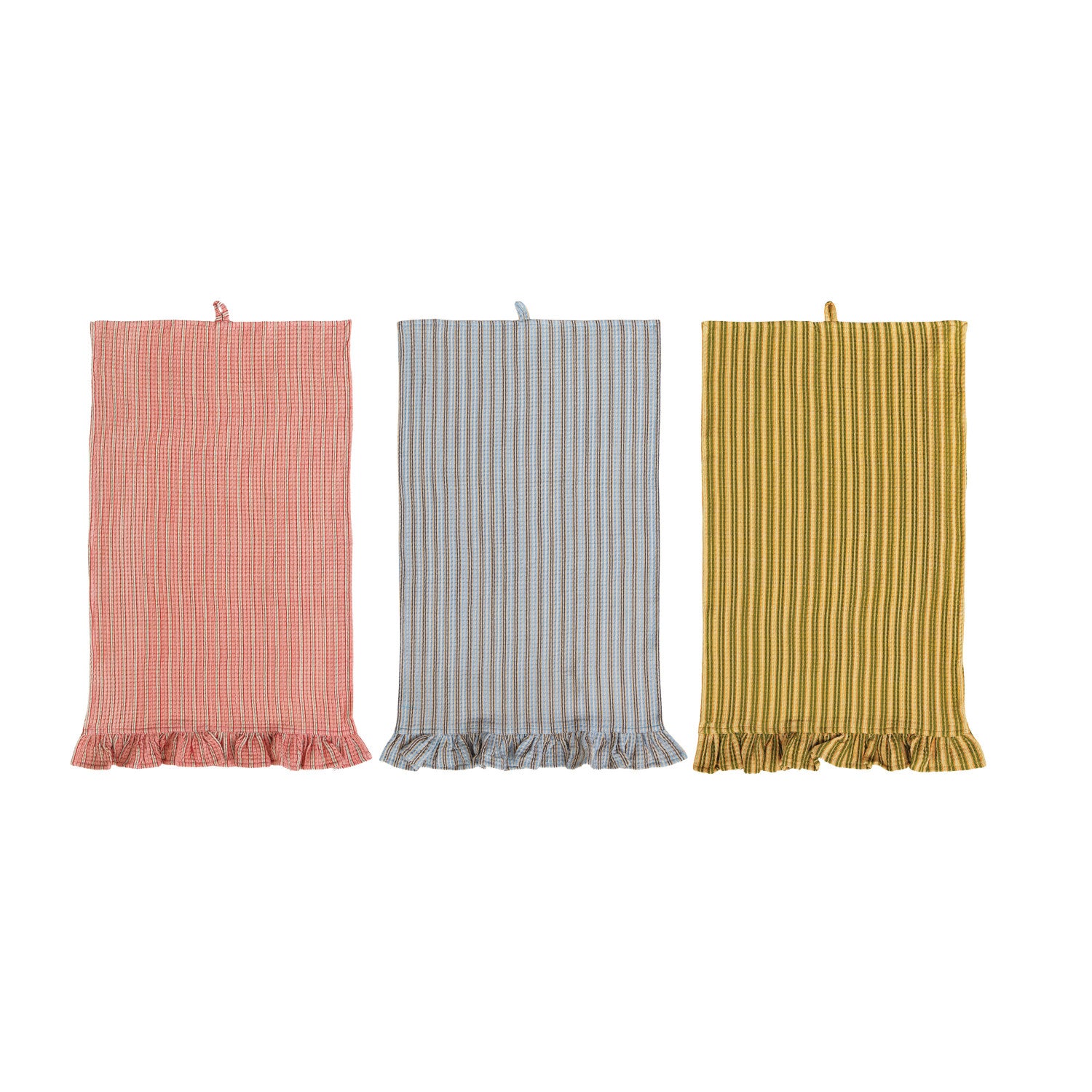 Ruffled Waffle Tea Towel