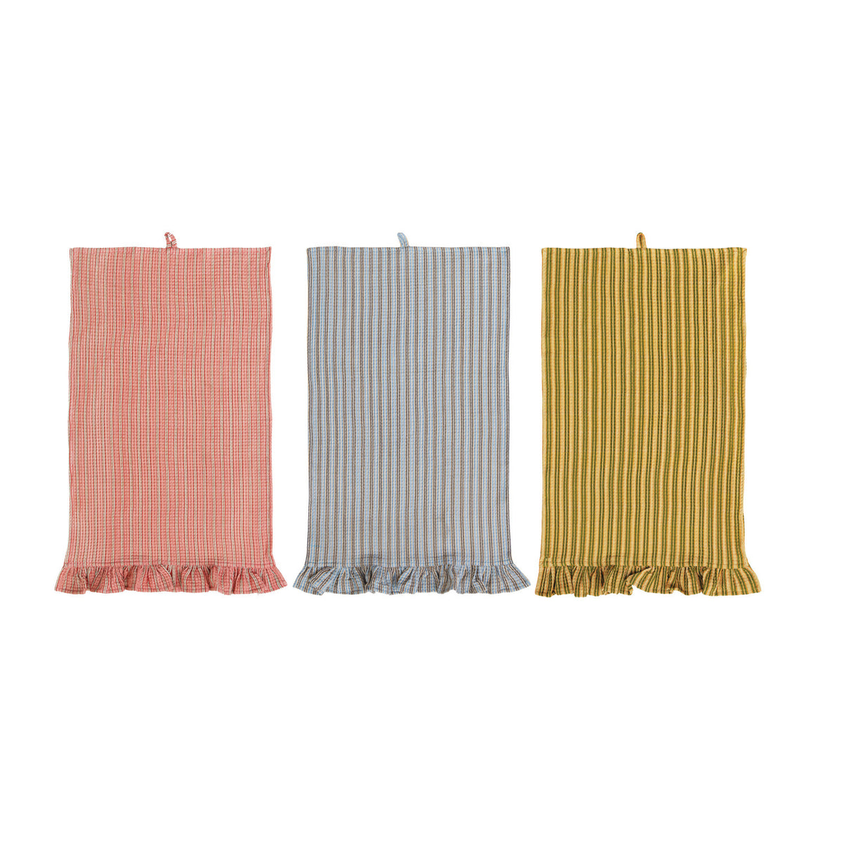 Ruffled Waffle Tea Towel