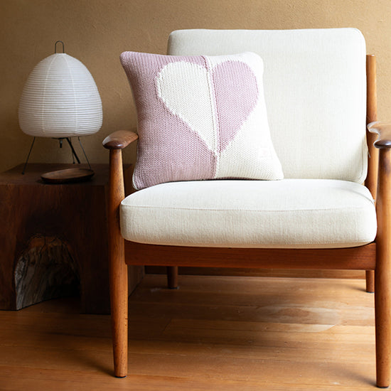 Dual Hearts Cotton Pillow