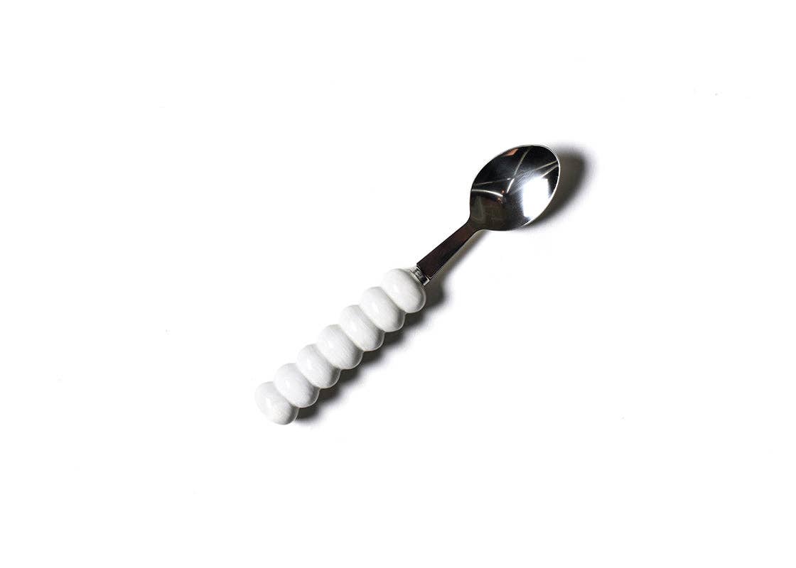 Signature White Serving Utensils| Spoon and Fork Set