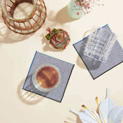 Contrasting Trim Cocktail Napkins | 4