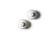 White Ruffle Salt and Pepper Shaker Set