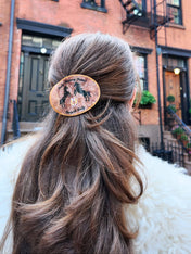 Lucky Mustang Rodeo Lay Down Claw Clip