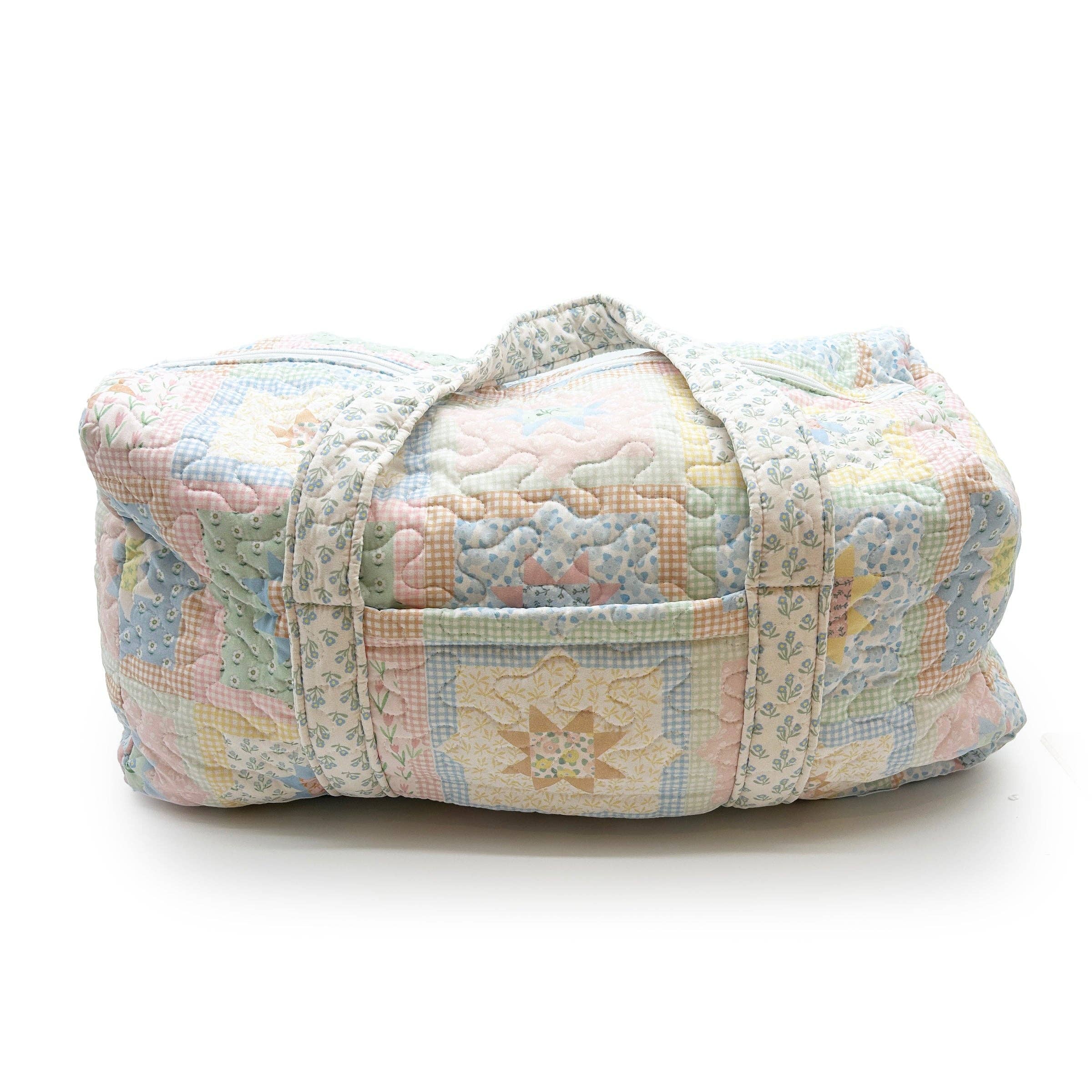 Quilted Weekender Duffel Bag