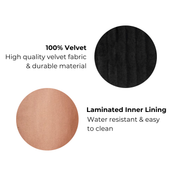 My Makeup Quilted Velvet Cosmetic Box