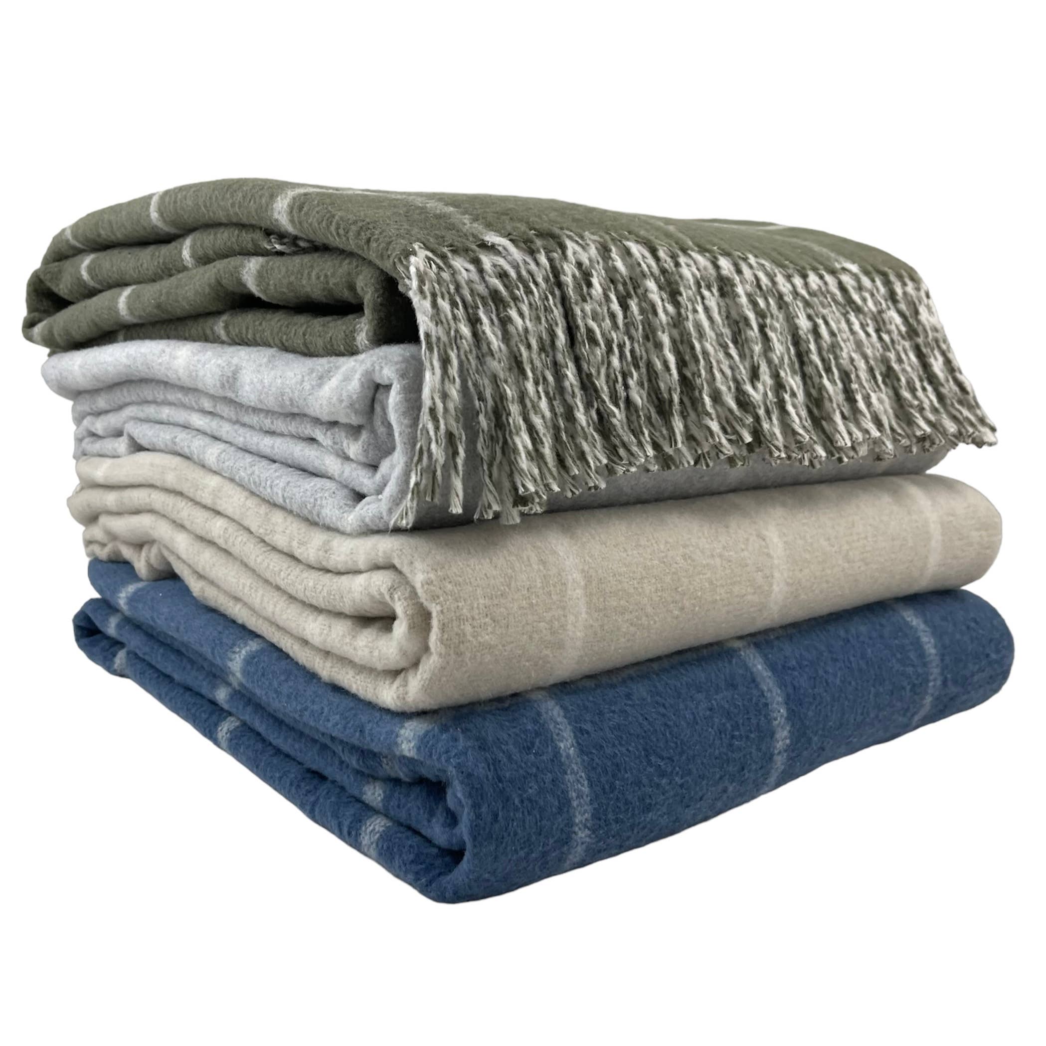 Window Pane Fringe Throw