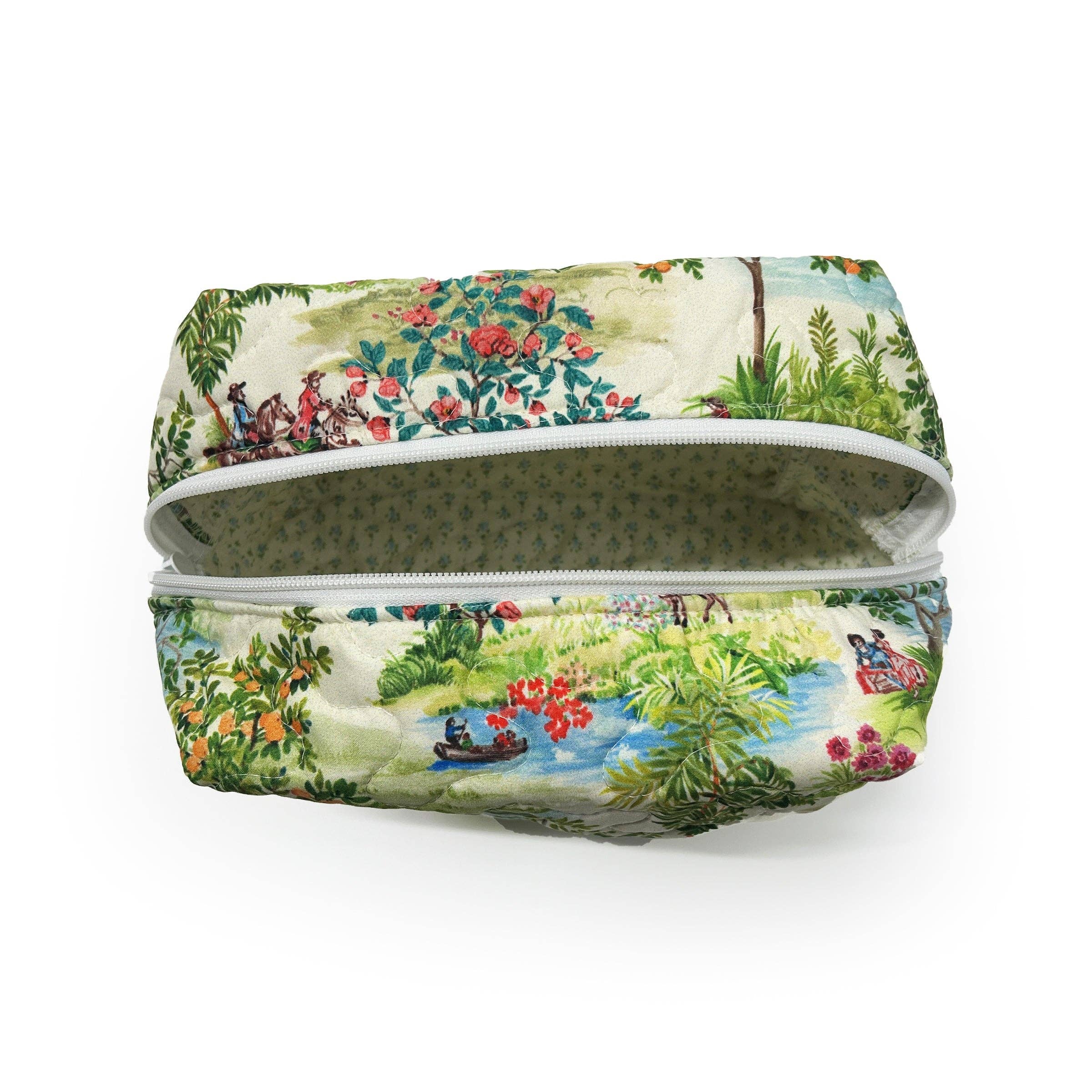 Positano Toile Makeup Bag