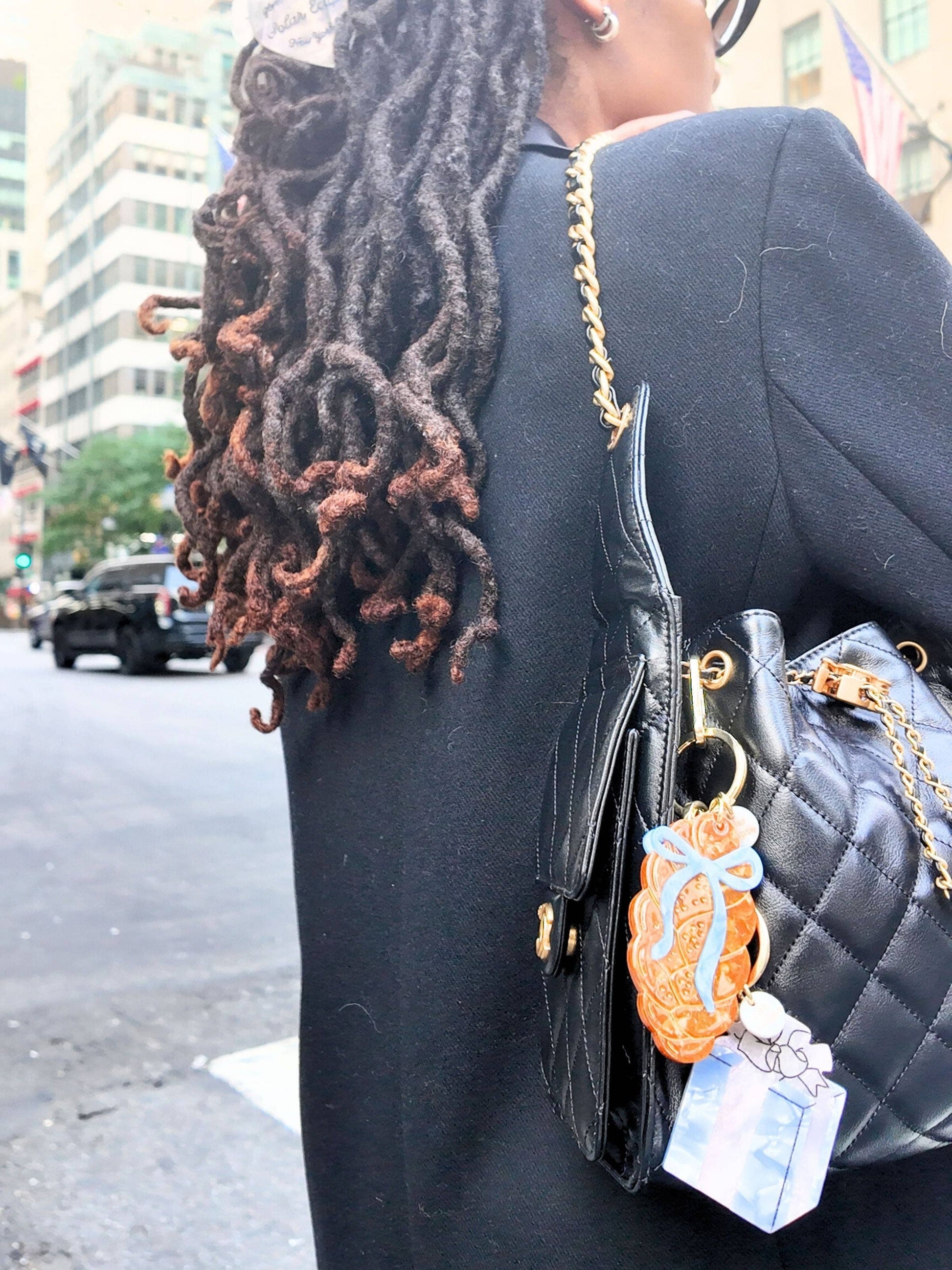 Bow Challah Bag Charm + Keychain