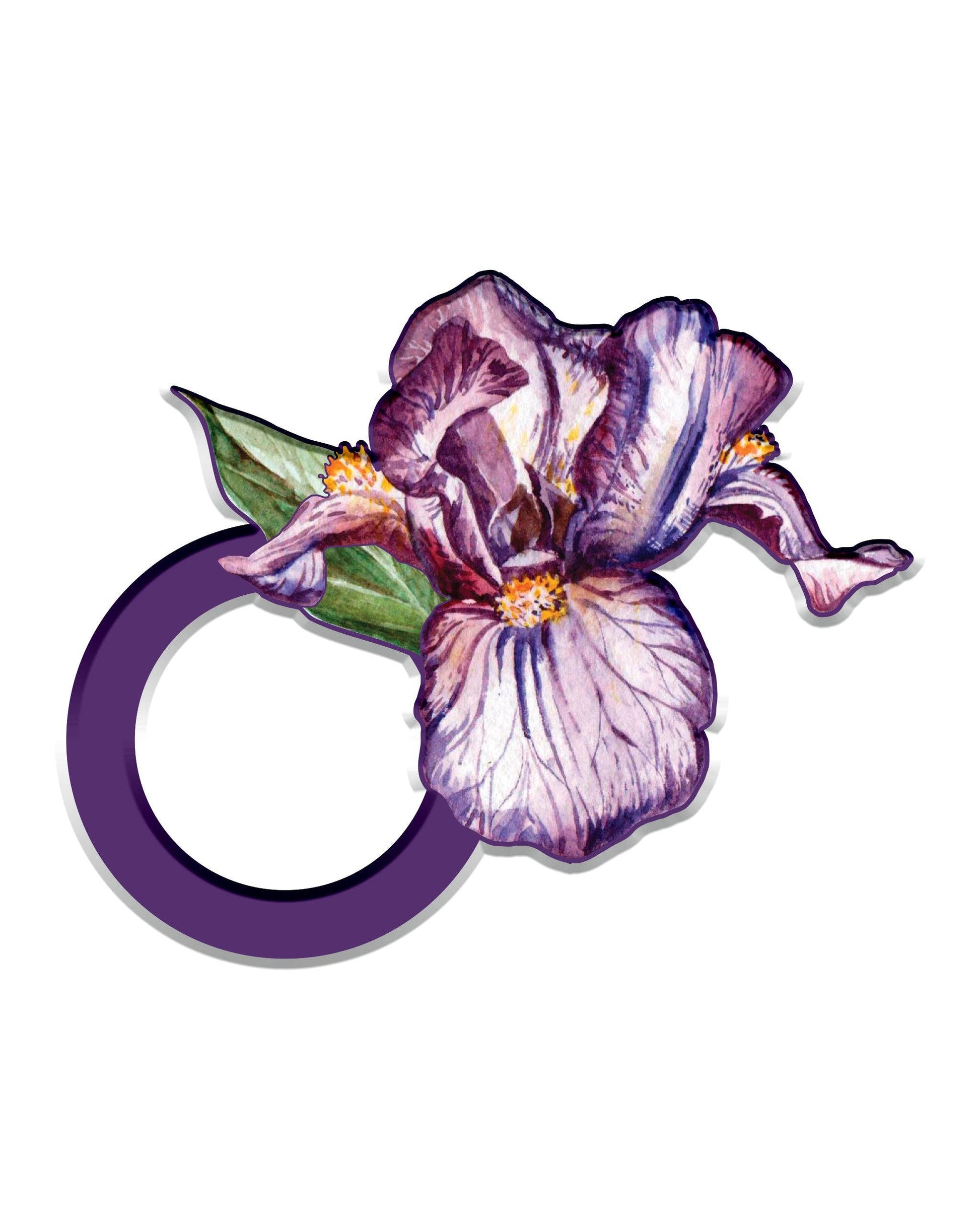 Iris Acrylic Napkin Rings