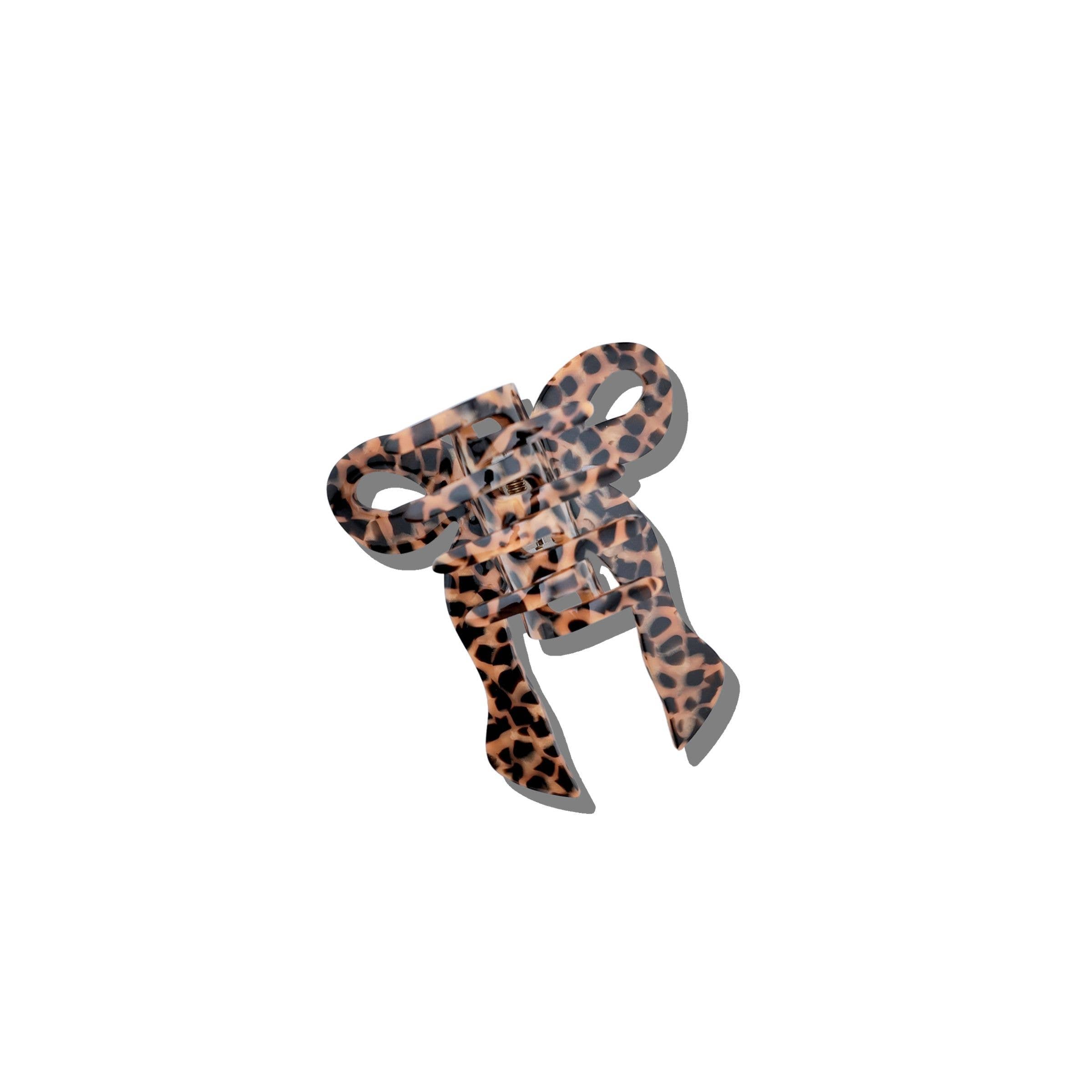 Hand-painted Coquette Bow Claw Hair Clip | Eco-Friendly