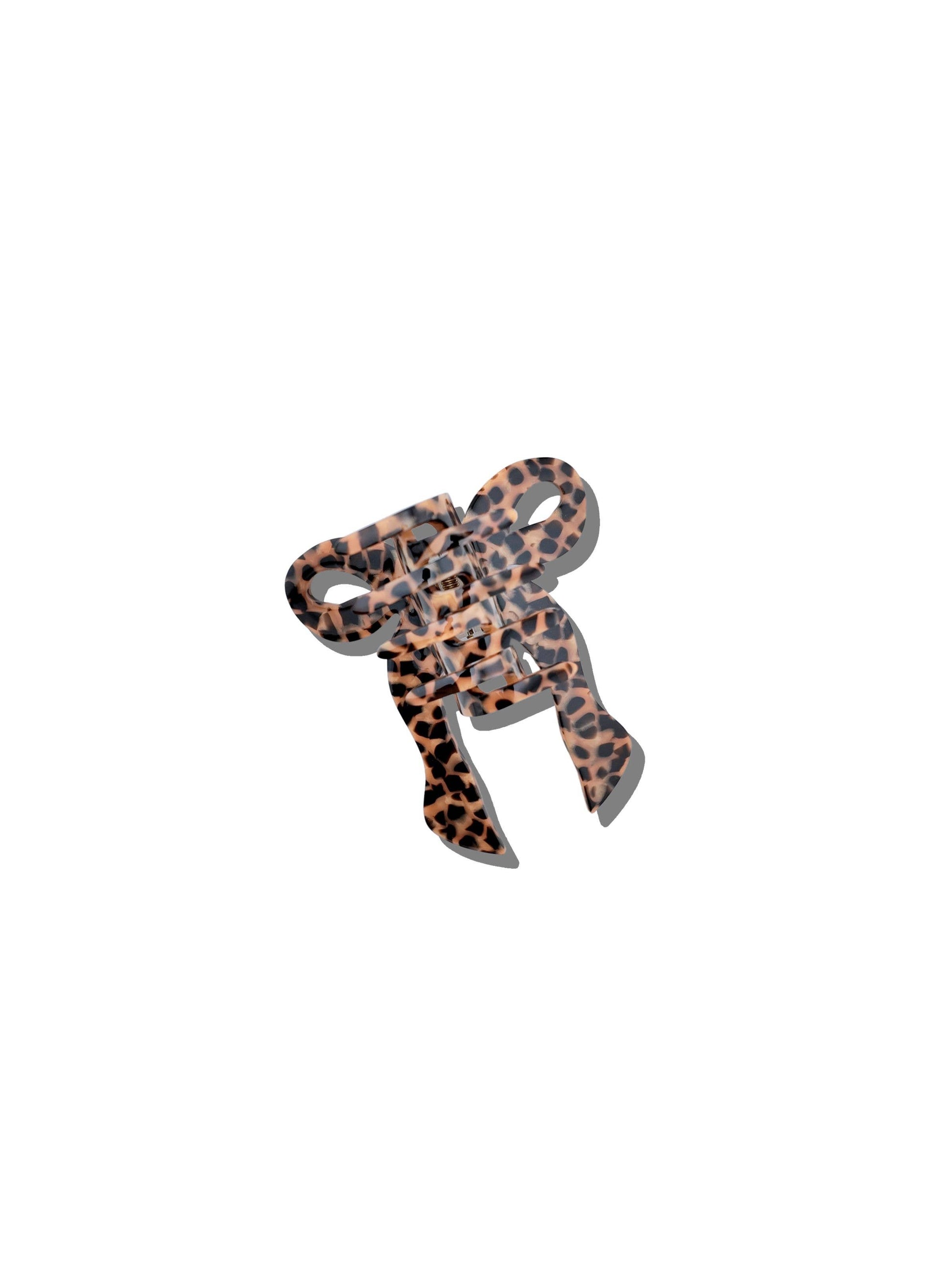 Hand-painted Coquette Bow Claw Hair Clip | Eco-Friendly