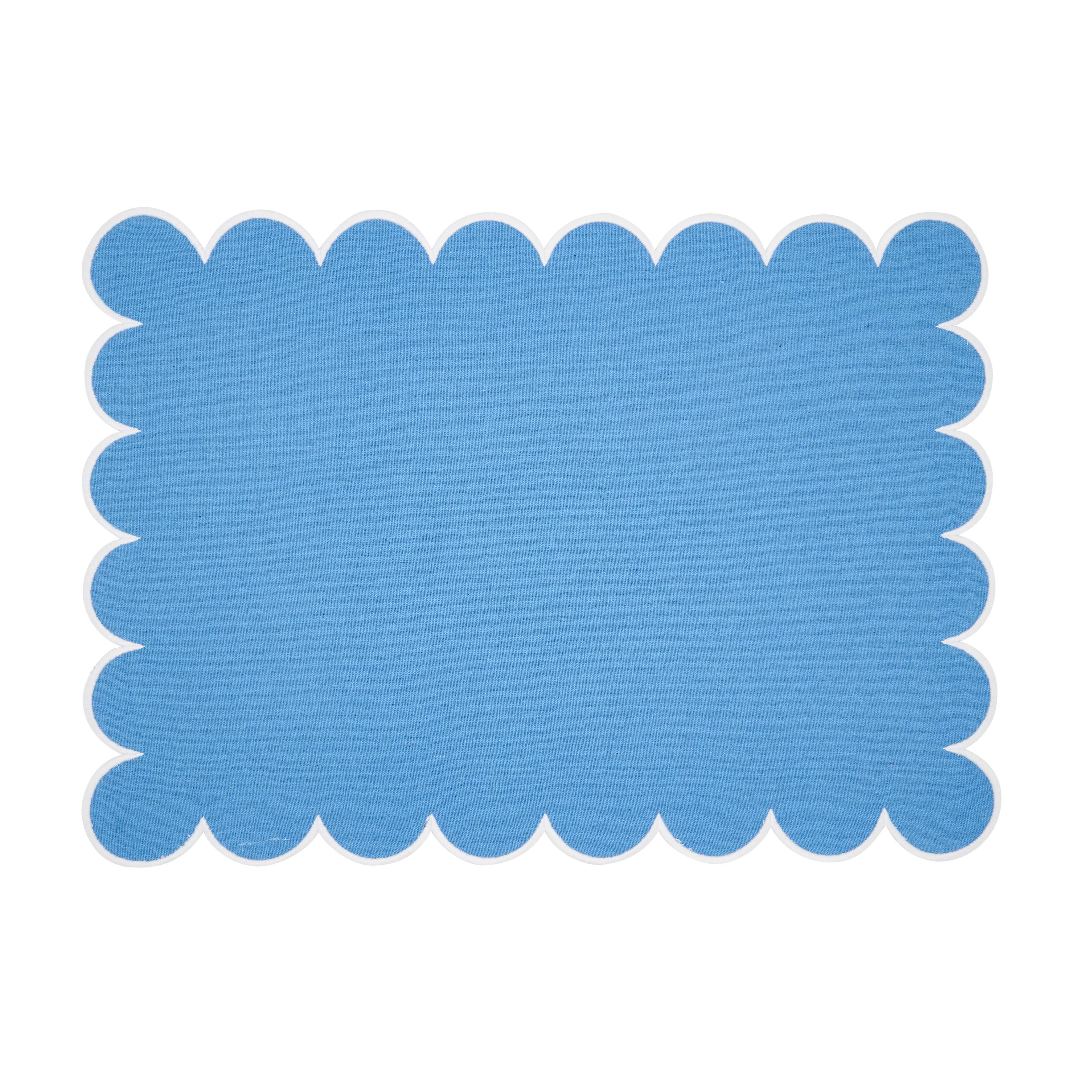 Scalloped Hem Placemat| Set of 4