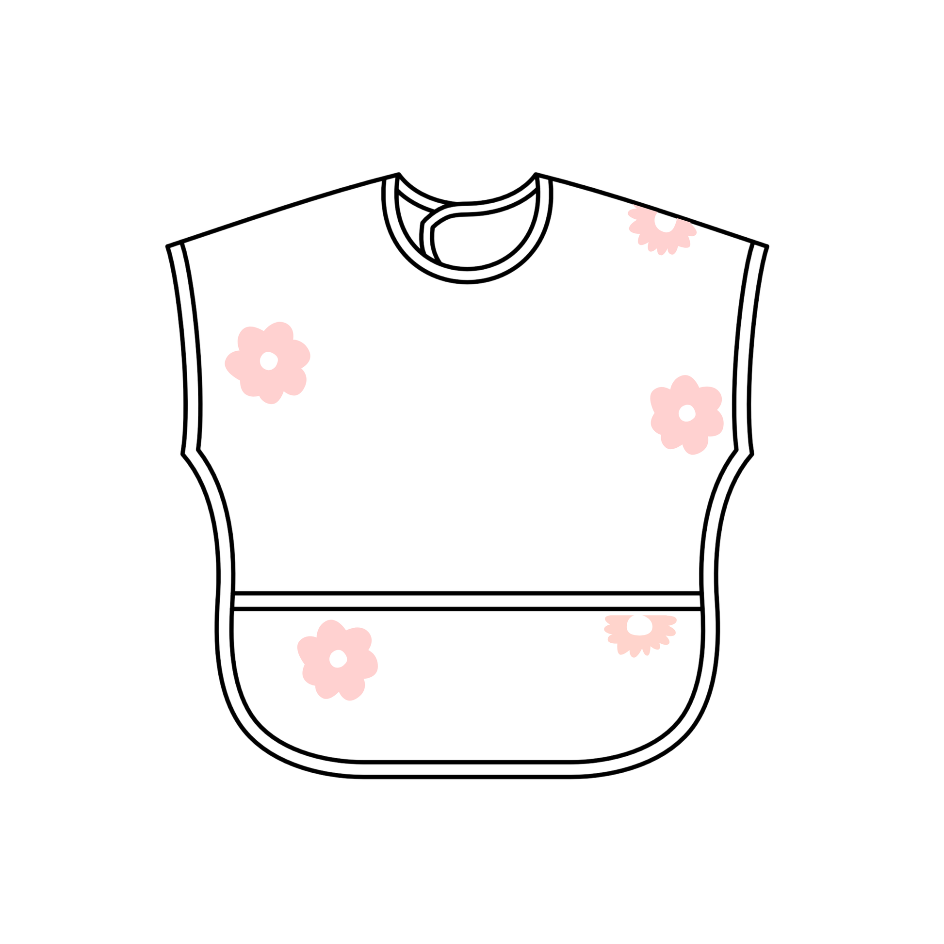 Baby & Toddler Short Sleeve Smock Bib
