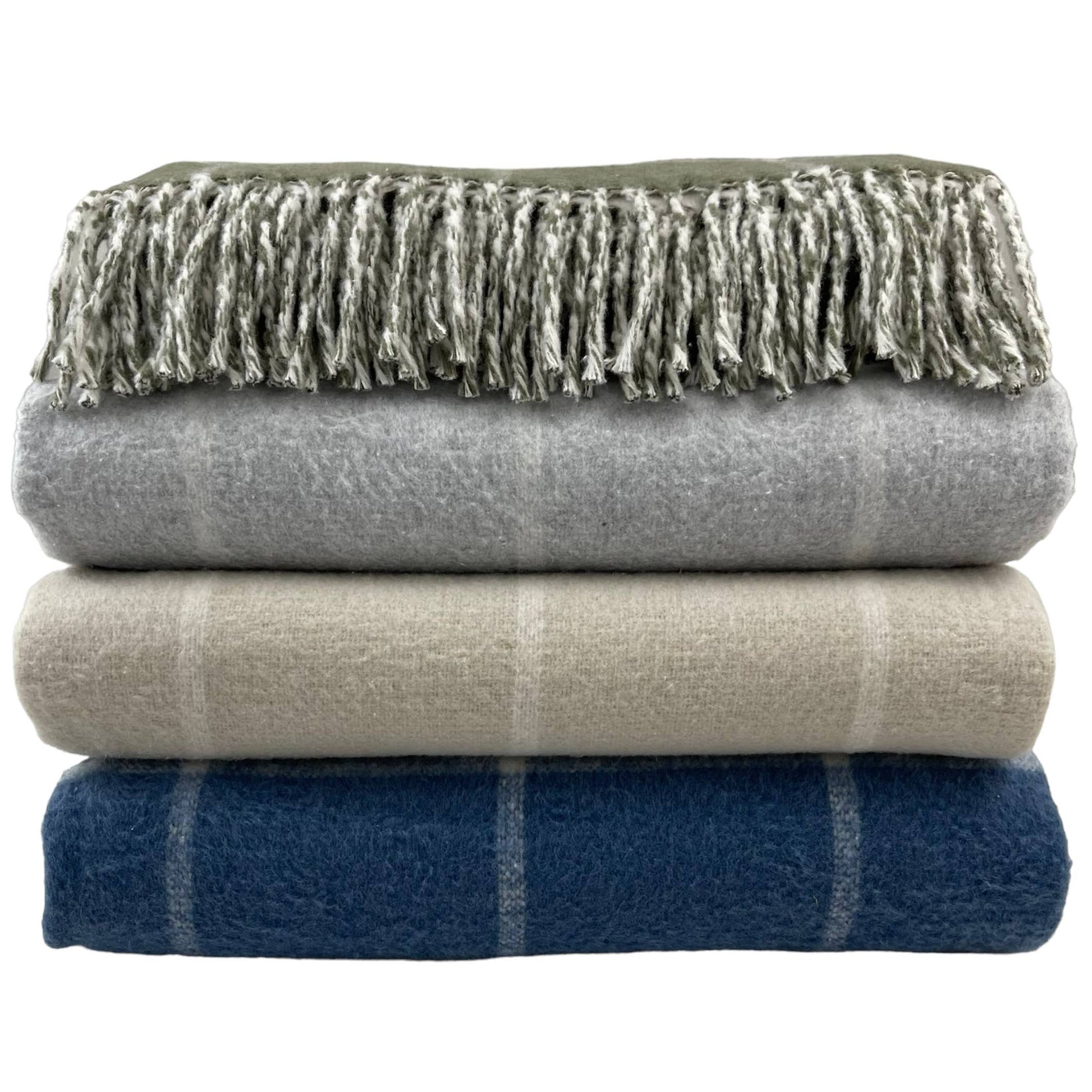 Window Pane Fringe Throw