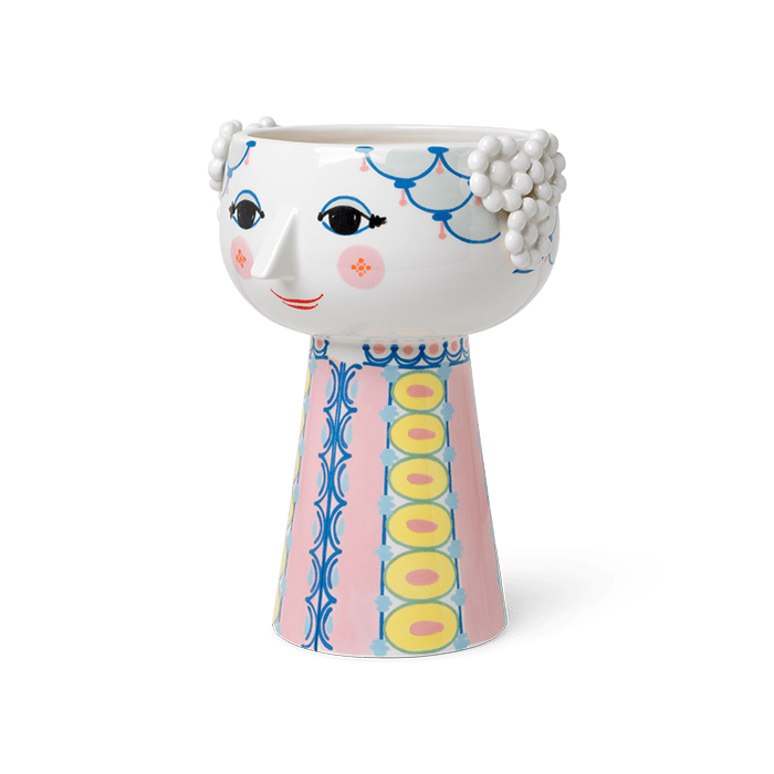 Eva 9.3" Long Base Ceramic Flowerpot