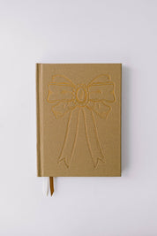 Foil Bow Bookcloth Hardcover Notebook