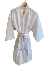 Short Kimono Waffle Robe Extended Size