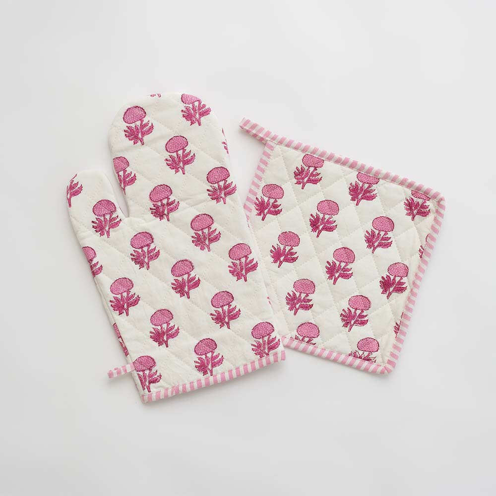 Cotton Print Kitchen Mitt