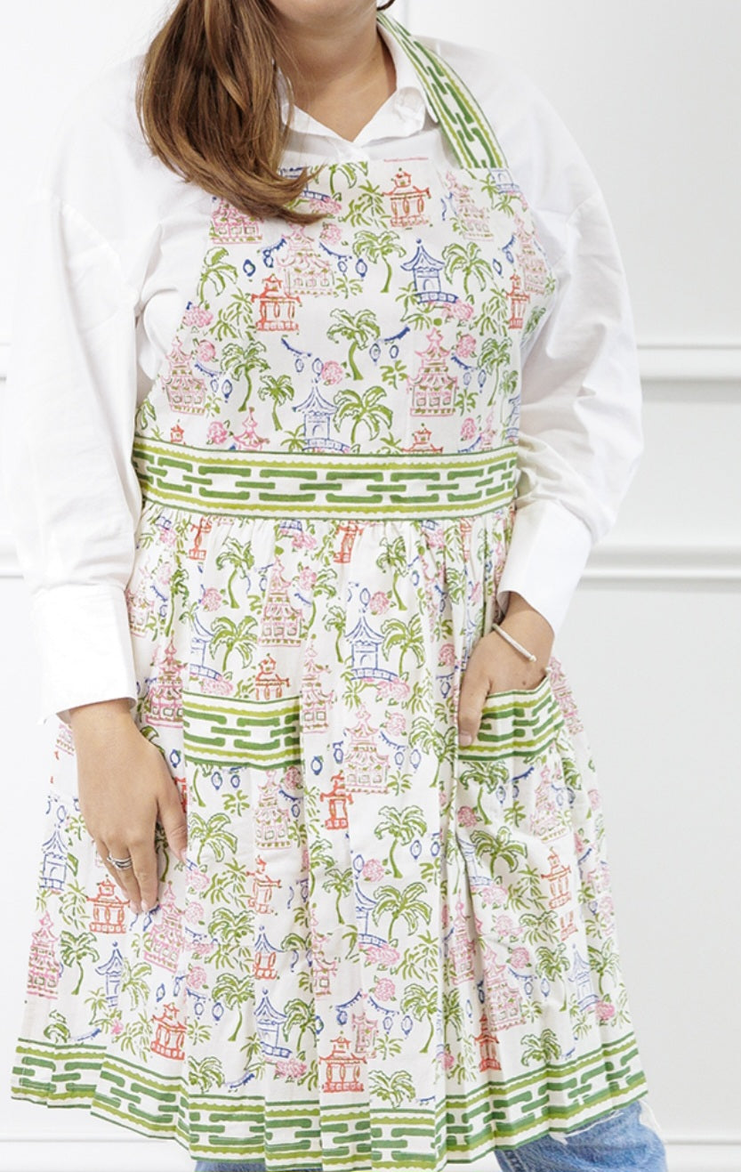 Cotton Print Apron