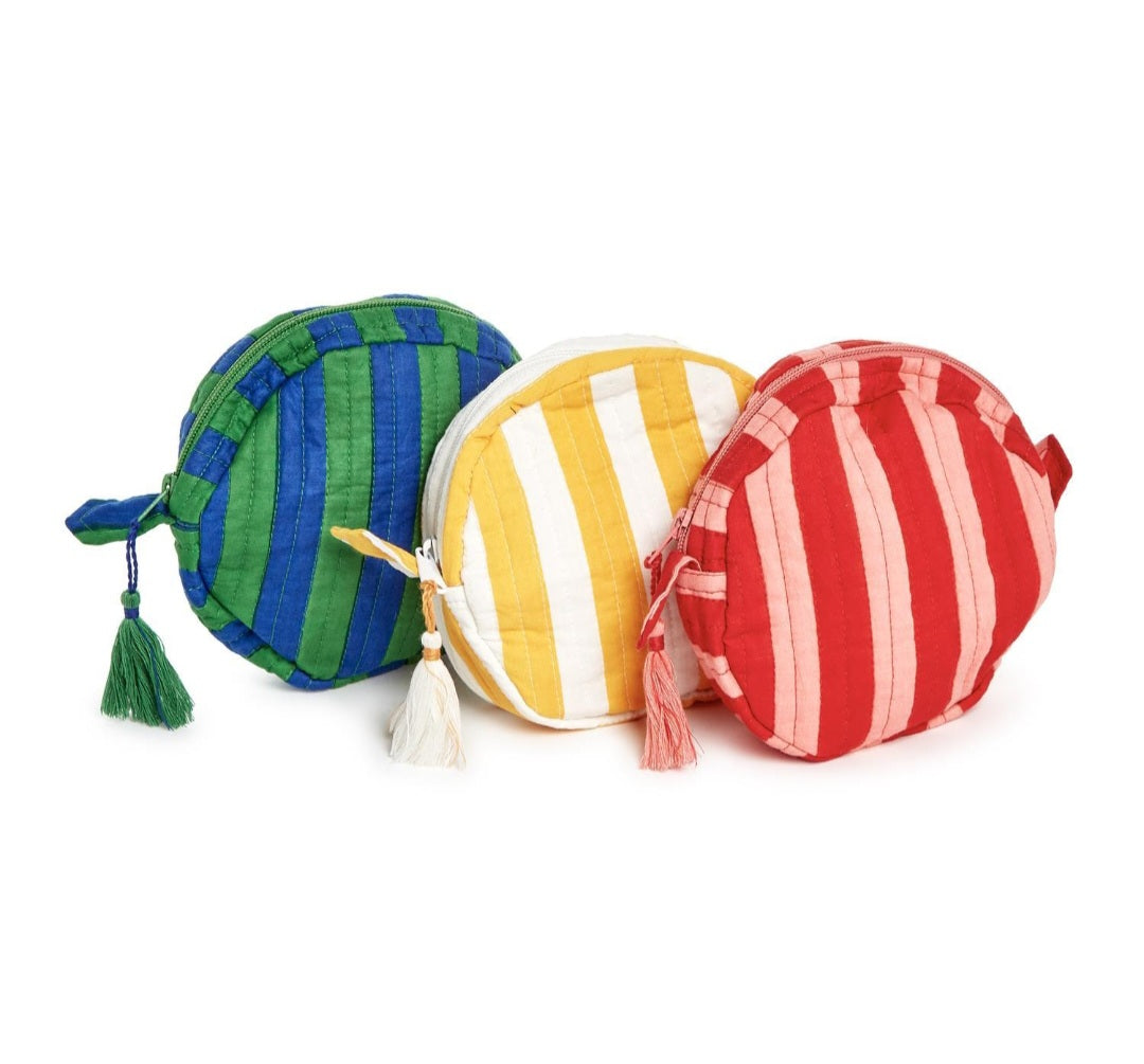 Quilted Zip Top Pouch