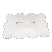 Scalloped Edge Corduroy Challah Cover