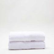 White Cotton Hand Towels | 2