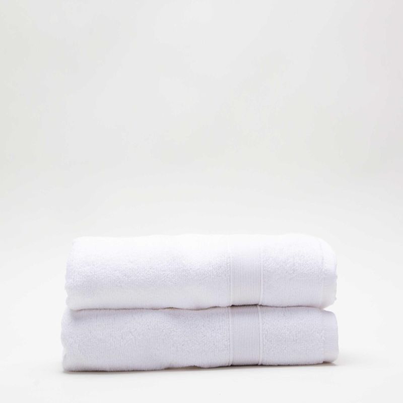 White Cotton Hand Towels | 2