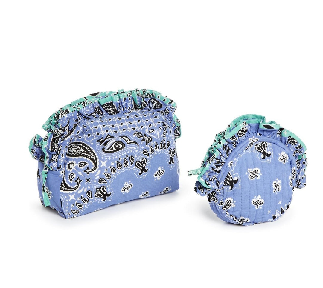 Bandana Print Pouch Set